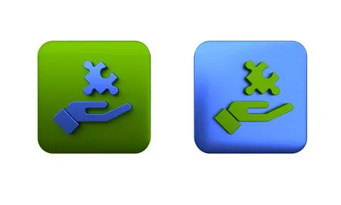 Colorful Solution to the problem in psychology icon isolated on white backg.. 스톡 일러스트