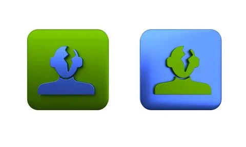 Colorful Solution to the problem in psychology icon isolated on white backg.. Stock Illustration