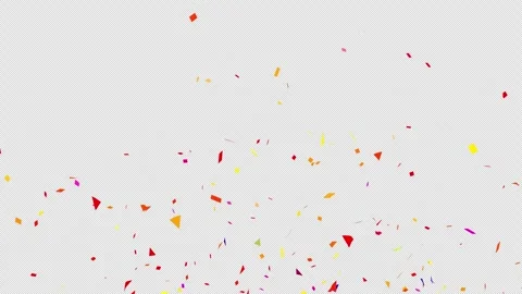 Colorful сonfetti explosion on a black backgrounds  Alpha Channel 4K. Vidéo 256126476