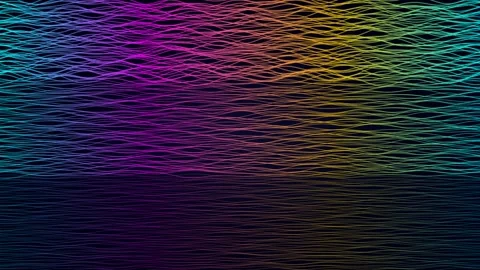 Colorful Sound Wave Lines Loop - Neon Audio Equalizer Vertical Backdrop Video stock 341792278