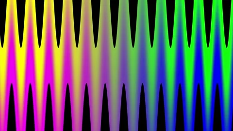 Colorful sound wave visualization with vibrant spectrum. Video stock 340559834