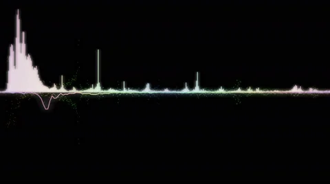 Colorful sound waves Stock Footage 60005044