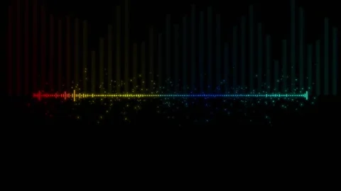 Colorful Soundwave Spectrum Audio Visual... | Stock Video | Pond5