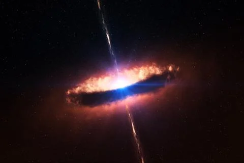 Colorful space background. Elements of this image furnished by NASA. Stock Photos