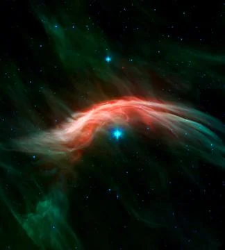 Colorful space background. Elements of this image furnished by NASA. Stock Photos