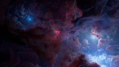 Colorful space nebula - 3D animation Stock Footage 271038013