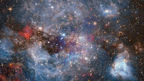 Colorful space nebula. Elements of this image furnished by NASA. Foto stock