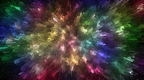 Colorful space splash texture background Stockillustratie