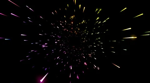 Colorful Space Travel - Loop Stockbeeldmateriaal 33756457