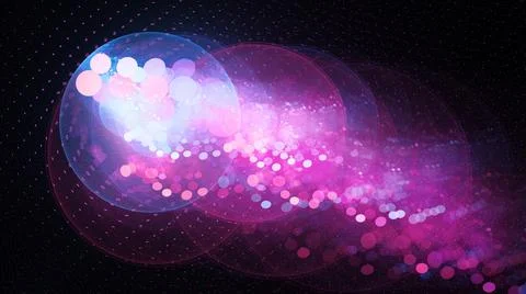 Colorful spacetime synchronicity of multiverses Stock Illustration