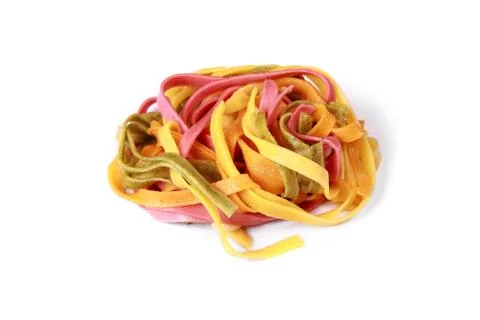 Colorful spaghetti in close up Stock Photos