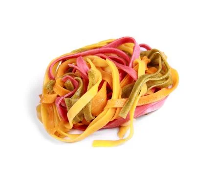 Colorful spaghetti in close up Stock Photos