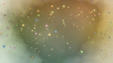 Colorful Sparkle Particles Explosion With Alpha Channel Overlay Stock Footage 342740700