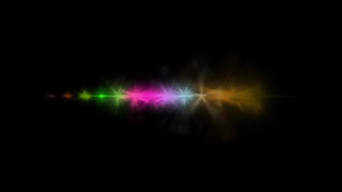 Colorful sparkles blinking on dark screen 库存影片 345139110
