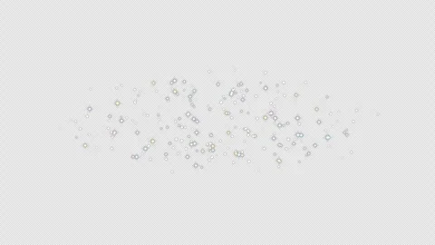 Colorful Sparkling Glitter Particles Explosion Title Reveal on Transparent Stock Footage 339471554