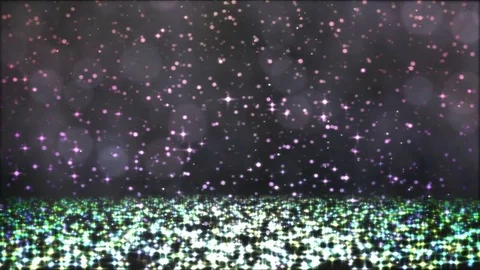 Colorful Sparkling Snow Falling Down - Loop Rainbow Stock Footage 83922045