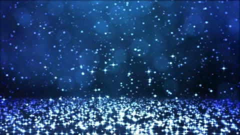 Colorful Sparkling Snow Falling Down - Loop Blue Video stock 83922576