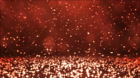 Colorful Sparkling Snow Falling Down - Loop Red Stock Footage 83922896