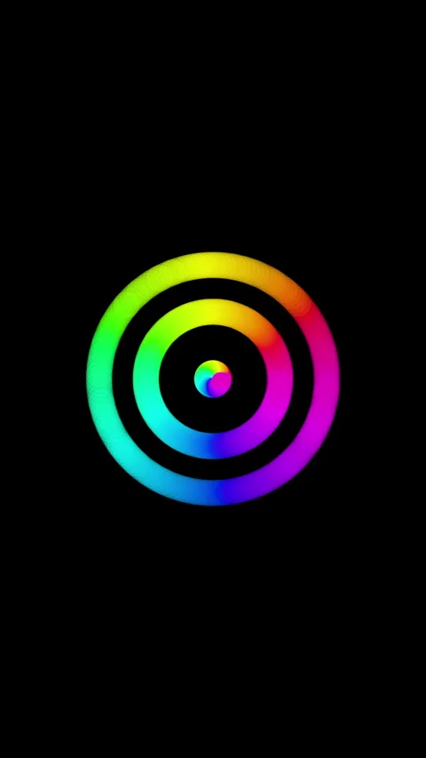 Colorful Spectrum Progress Indicator for Software Loading and Mobile System Stock Footage 335197094
