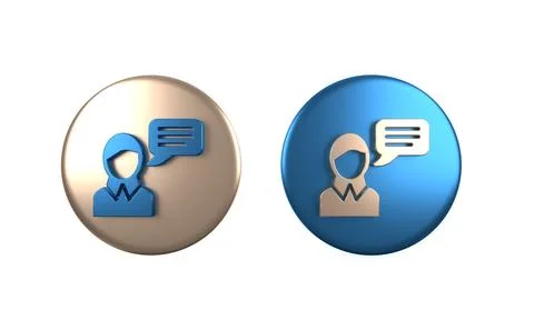 Colorful Speech bubble chat icon isolated on white background. Message icon.. Illustrazione stock