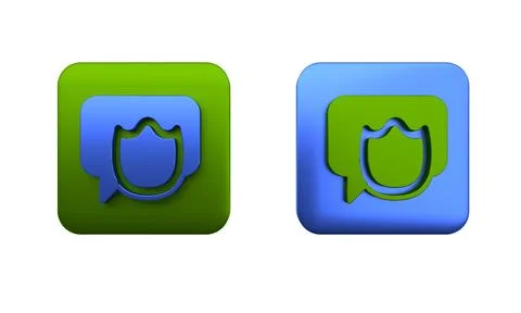 Colorful Speech bubble chat icon isolated on white background. Message icon.. Illustrazione stock