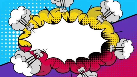 Colorful speech bubble frame with copy space for greeting cards and marketi.. Stock-Footage 346724649
