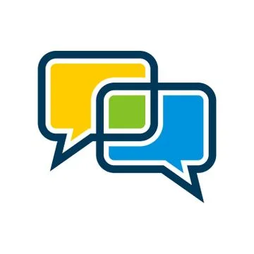 Colorful Speech Bubble Logo Template Illustration Design. EPS 10. Stock Illustration