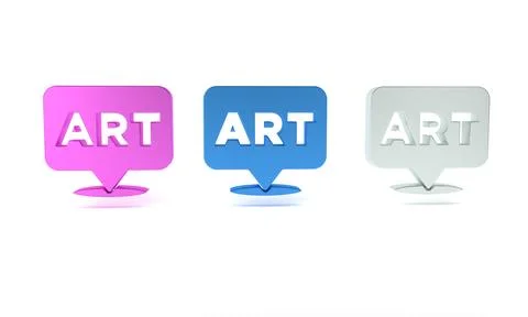 Colorful Speech bubble with text art icon isolated on white background. Mes.. 스톡 일러스트