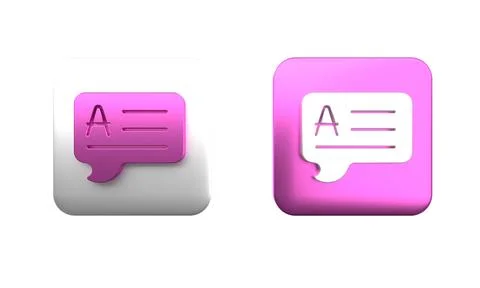 Colorful Speech bubbles with Answer icon isolated on white background. FAQ .. Stockfoto's
