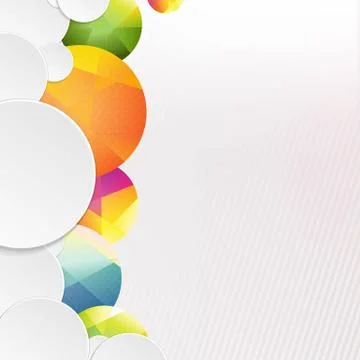 Colorful speech bubbles background Illustrazione stock