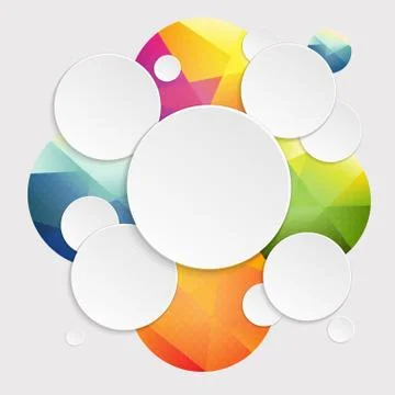 Colorful speech bubbles Stock Illustration