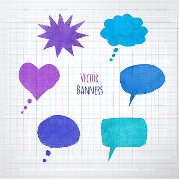 Colorful speech bubbles Stock Illustration