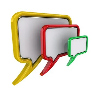 Colorful speech bubbles 스톡 일러스트