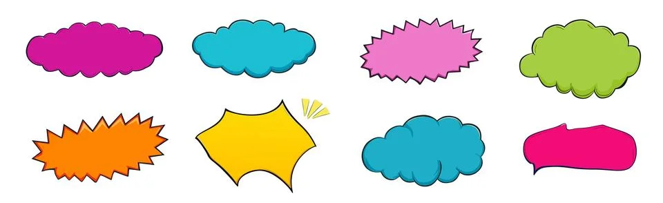 Colorful speech bubbles Stock Illustration