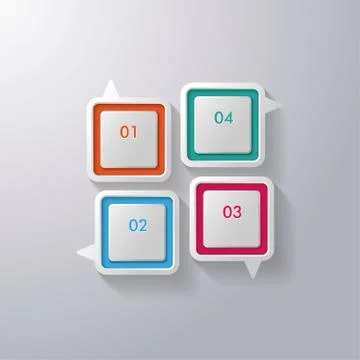 Colorful speech bubbles window Stock Illustration