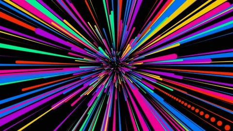 Colorful Speed Of Light Stock Footage 219324688