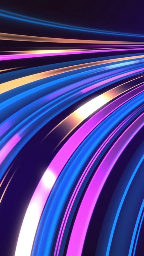 Colorful speed lines, abstract technology looped background. Stock Footage 240724650