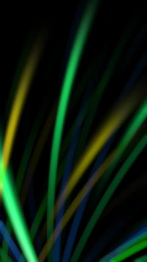 Colorful speed lines, abstract technology green looped background. Stock Footage 316833749