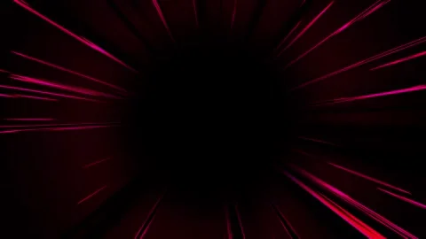 Colorful speed lines comic animation isolated on black background Stock Footage 337363544