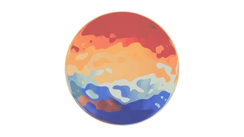 Colorful sphere globe seamless loop animation background New quality universal Video stock 90384398