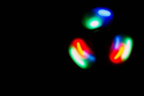 Colorful sphere light in dark background Stock Photos