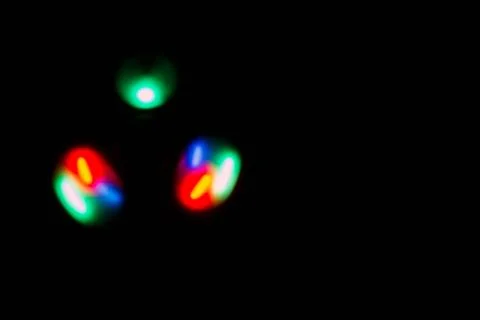 Colorful sphere light in dark background Stock Photos