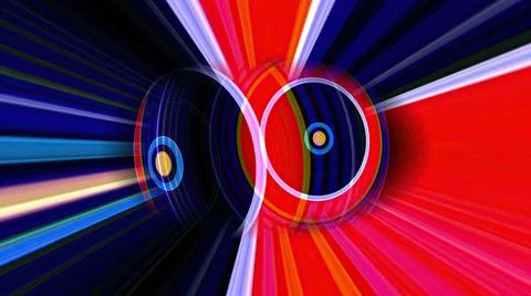 Colorful sphere with light rays イラスト素材