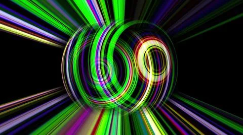 Colorful sphere with light rays Stock Illustration