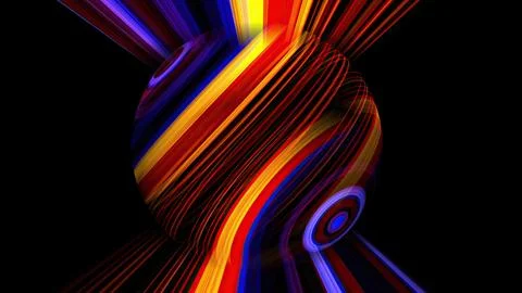 Colorful sphere with light rays Stock Photos