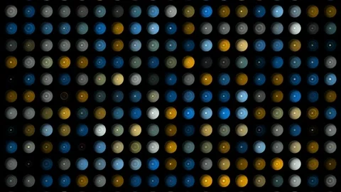 Colorful spheres animation Stock Footage 313862281
