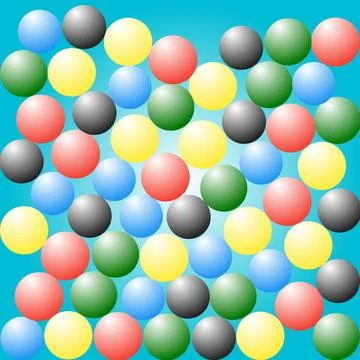 Colorful Spheres Background Pattern Stock Illustration