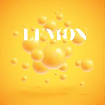 Colorful spheres floating, realistic vector illustration Stock Illustration