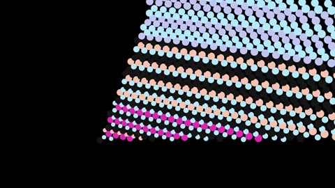 Colorful Spheres Forming a Pattern. Stock Footage 328998873