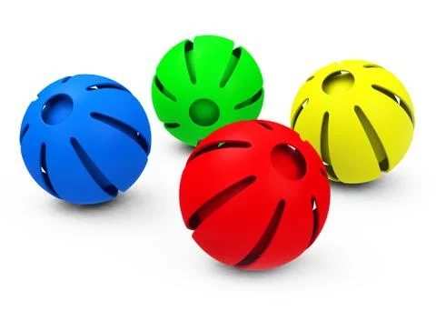 The colorful spheres Stock Illustration